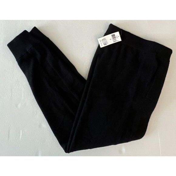 Lauren Ralph Lauren Women Sz Small Black Washable Cashmere Jogger Pants - Picture 9 of 11